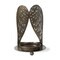 Angel Wings Tealight Holder - Antique Brass Gold Iron Candle Holder for Tealight & Votive Candles, 3.3" H x 2.6" L x 2.2" W